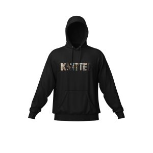 Knitted Typography Hoodie