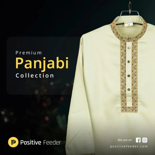 Classic Off-White Rolex Cotton Panjabi – The Ultimate Sophistication