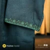 Luxury Dark Teal Jacquard Panjabi – China Bamboo Stretch Fabric